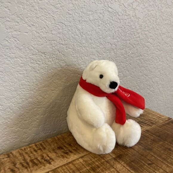 Coca Cola Polar Bear Plush Toy Stuffed Animal Christmas Collectibles 6" - Picture 3 of 8
